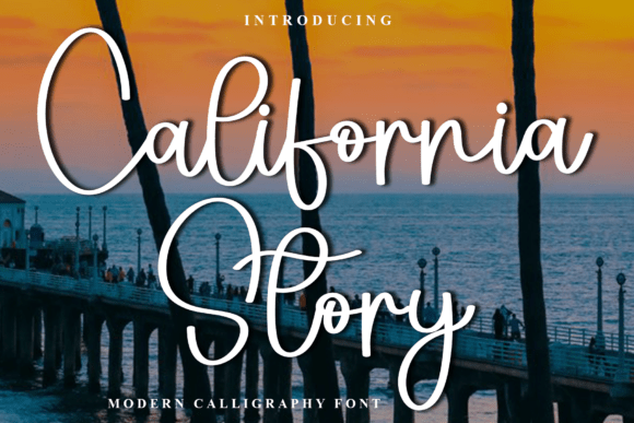California Story: A Stylish Script Font for Elegant Design