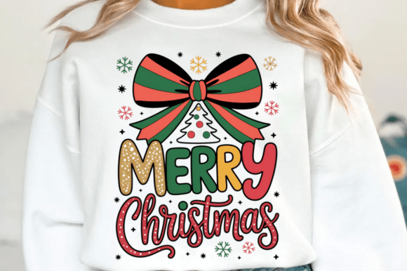 Coquette Merry Christmas PNG: A Mama's Holiday Design