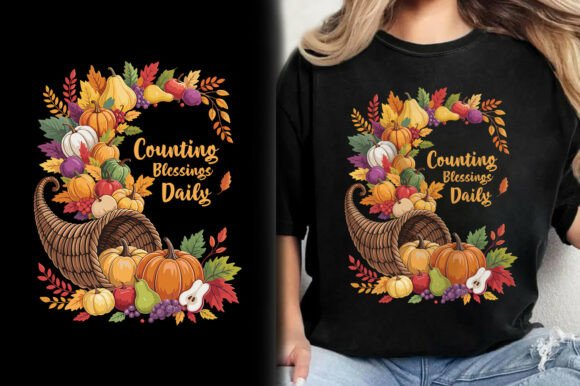 Counting Blessings Daily Turkey T-Shirt Design Guide