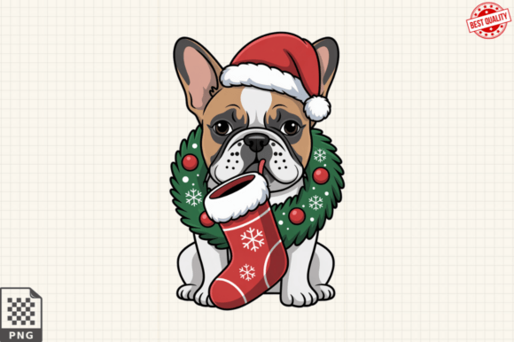 Elevating Holiday Branding: The Strategic Value of Christmas French Bulldog PNG Clipart in Modern Design