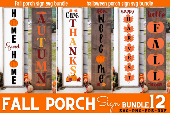 Elevating Seasonal Branding: The Strategic Value of the Fall Porch Sign SVG Bundle