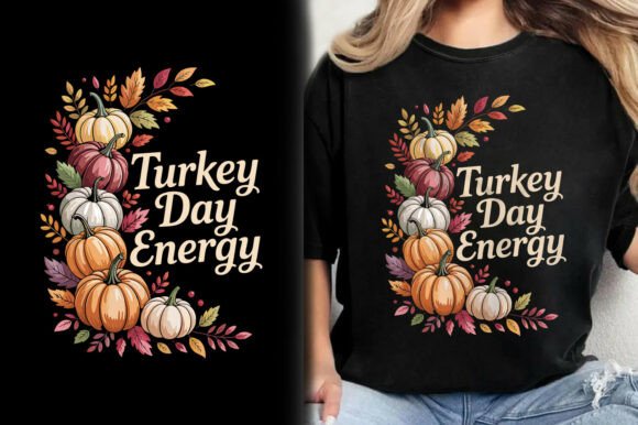 Evaluating the Turkey Day Energy Thanksgiving T-Shirt Design for Your Autumn Projects