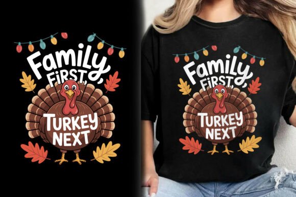 Family First Turkey Next: Your Go-To Tee Design