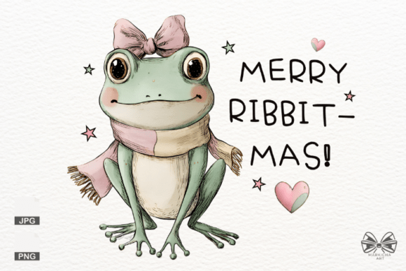 Merry Frog Png Clipart