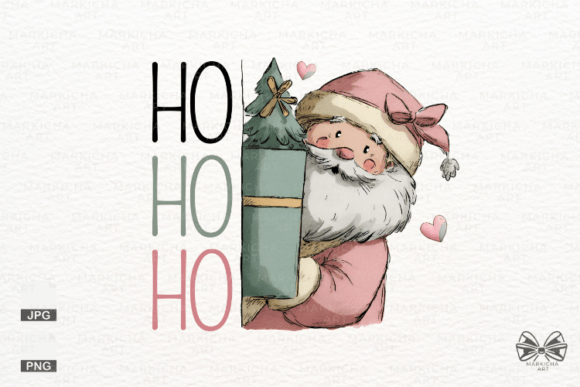 Quirky Christmas Santa PNG Clipart